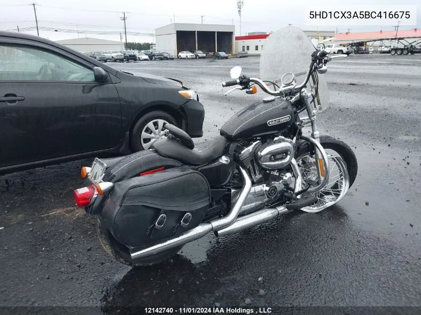 2011 Harley-Davidson Xl1200 L VIN: 5HD1CX3A5BC416675 Lot: 12142740