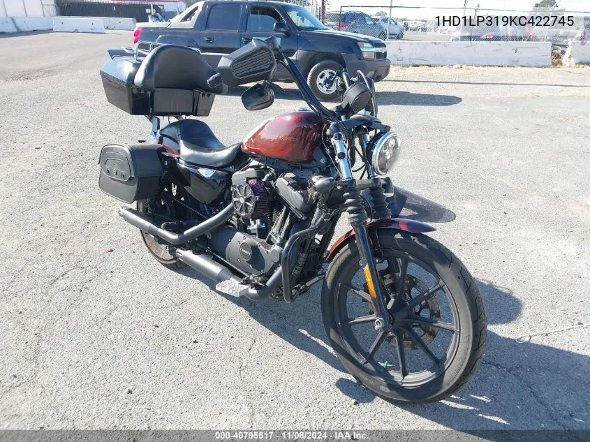 2019 Harley-Davidson Xl1200 Ns VIN: 1HD1LP319KC422745 Lot: 40795517