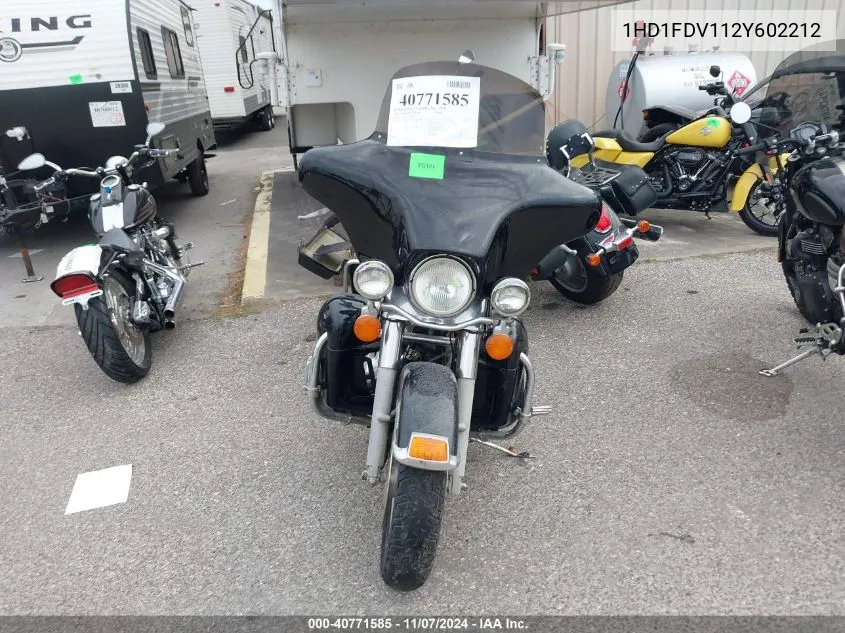 2002 Harley-Davidson Flhr VIN: 1HD1FDV112Y602212 Lot: 40771585