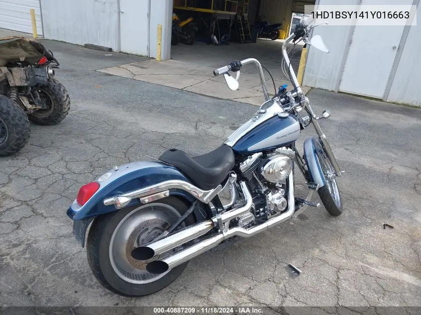 2001 Harley-Davidson Fxstd VIN: 1HD1BSY141Y016663 Lot: 40887209