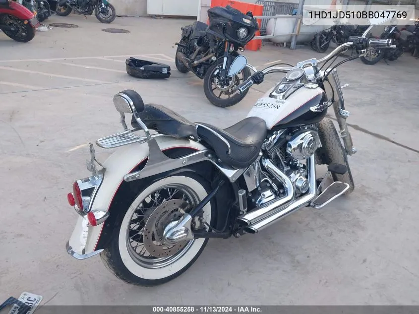 2011 Harley-Davidson Flstn VIN: 1HD1JD510BB047769 Lot: 40855258