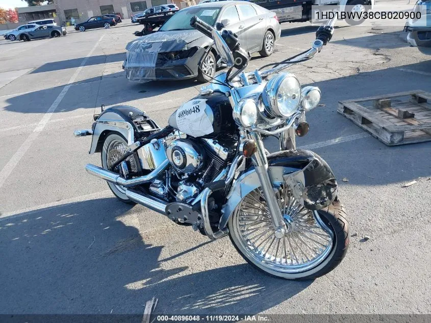 2012 Harley-Davidson Flstc Heritage Softail Classic VIN: 1HD1BWV38CB020900 Lot: 40896048