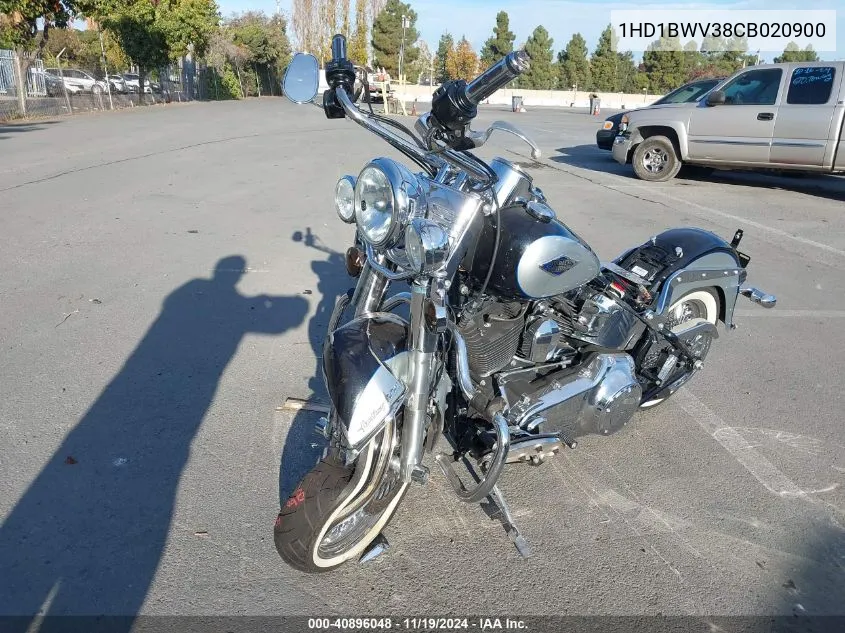 2012 Harley-Davidson Flstc Heritage Softail Classic VIN: 1HD1BWV38CB020900 Lot: 40896048