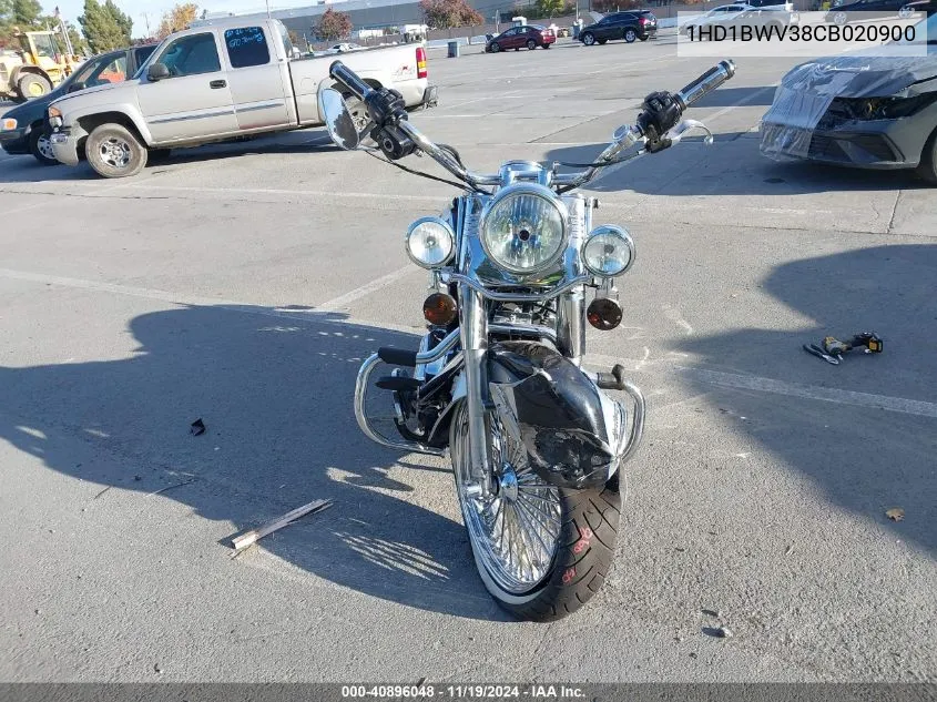 2012 Harley-Davidson Flstc Heritage Softail Classic VIN: 1HD1BWV38CB020900 Lot: 40896048