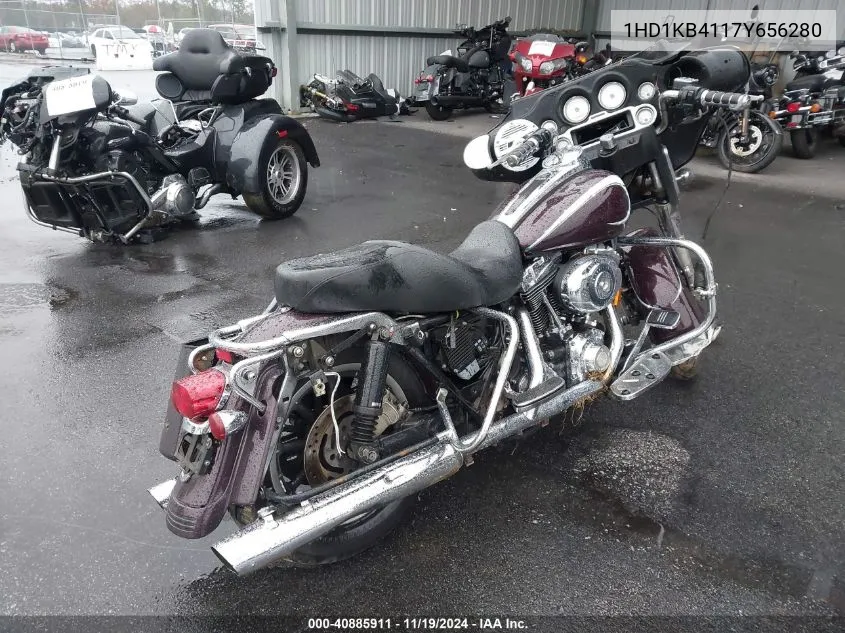 2007 Harley-Davidson Flhx VIN: 1HD1KB4117Y656280 Lot: 40885911