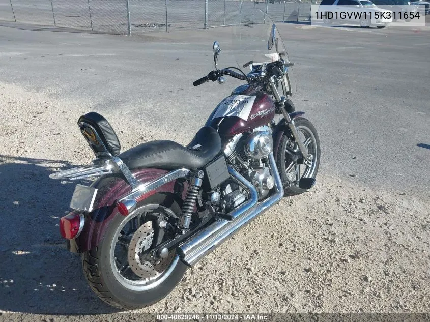 2005 Harley-Davidson Fxdci VIN: 1HD1GVW115K311654 Lot: 40829246