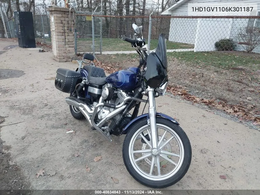 2006 Harley-Davidson Fxdci VIN: 1HD1GV1106K301187 Lot: 40834843