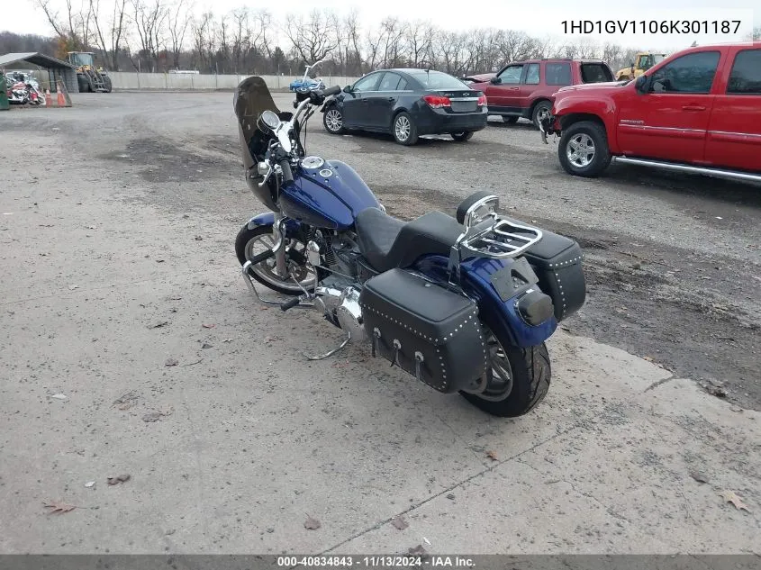 2006 Harley-Davidson Fxdci VIN: 1HD1GV1106K301187 Lot: 40834843