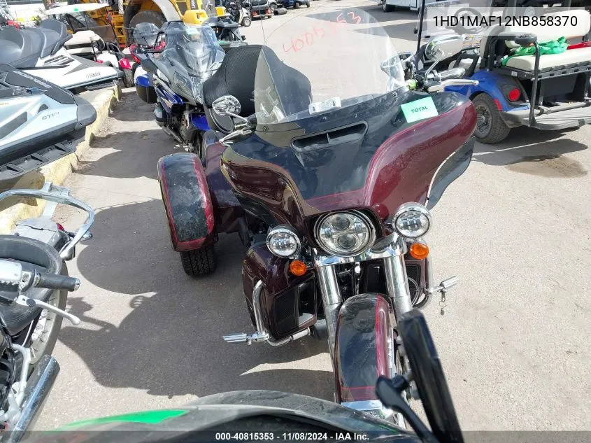 2022 Harley-Davidson Flhtcutg VIN: 1HD1MAF12NB858370 Lot: 40815353