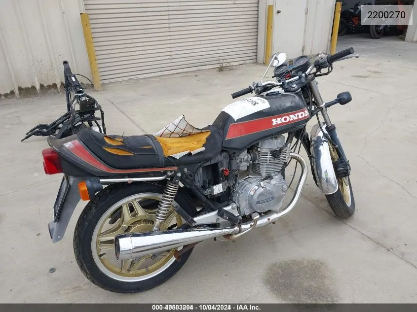 1981 Honda Cb400 VIN: 2200270 Lot: 40503204