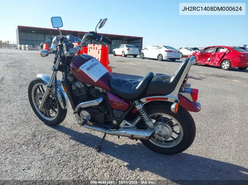 1983 Honda Vt750 VIN: JH2RC1408DM000624 Lot: 40483661