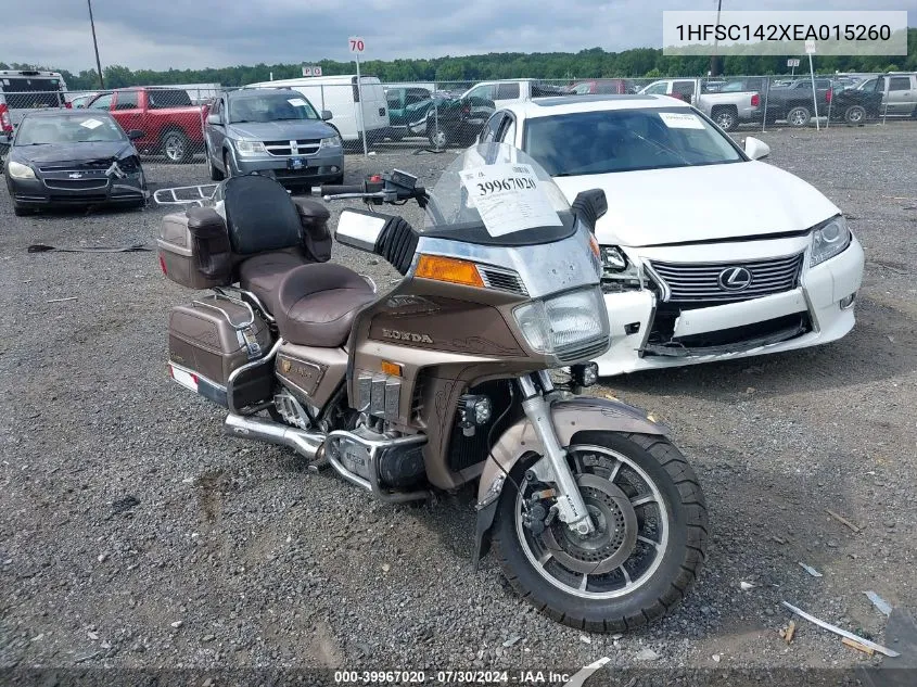 1984 Honda Gl1200 A VIN: 1HFSC142XEA015260 Lot: 39967020