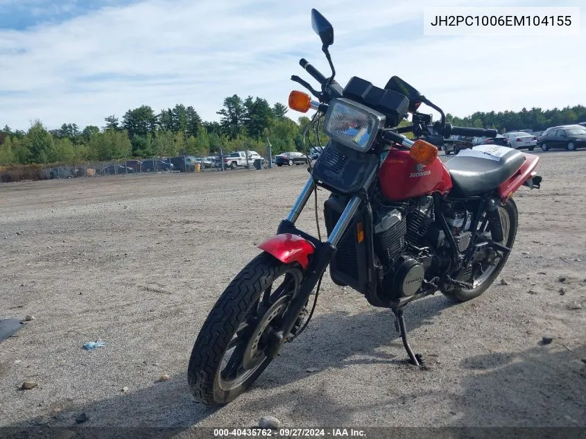 1984 Honda Vt500 Ft VIN: JH2PC1006EM104155 Lot: 40435762