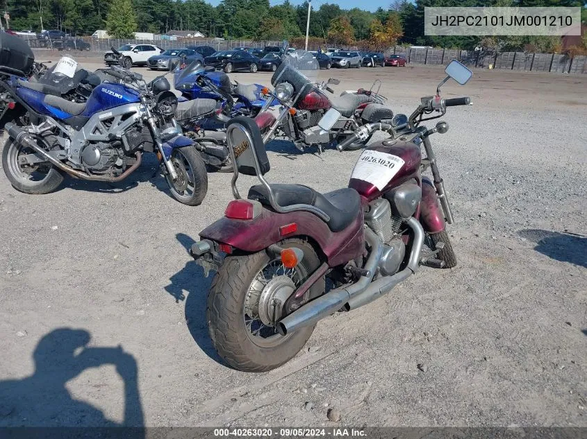 1988 Honda Vt600 C VIN: JH2PC2101JM001210 Lot: 40263020