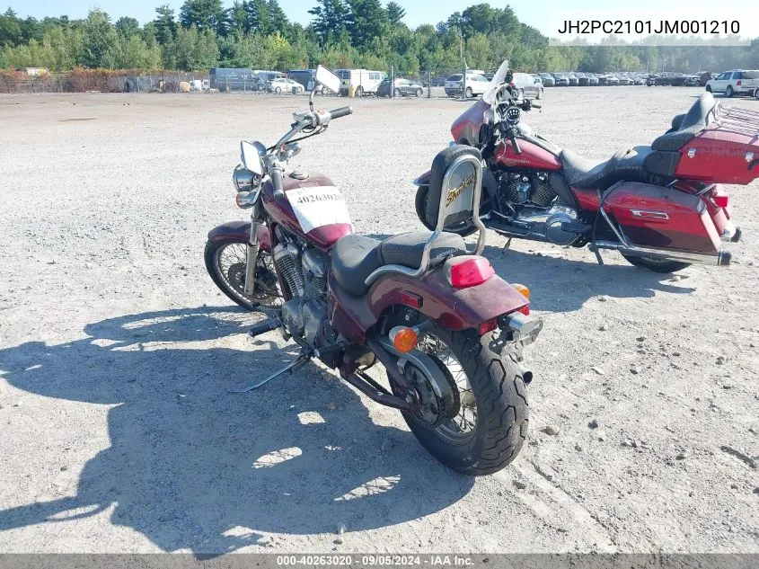 1988 Honda Vt600 C VIN: JH2PC2101JM001210 Lot: 40263020