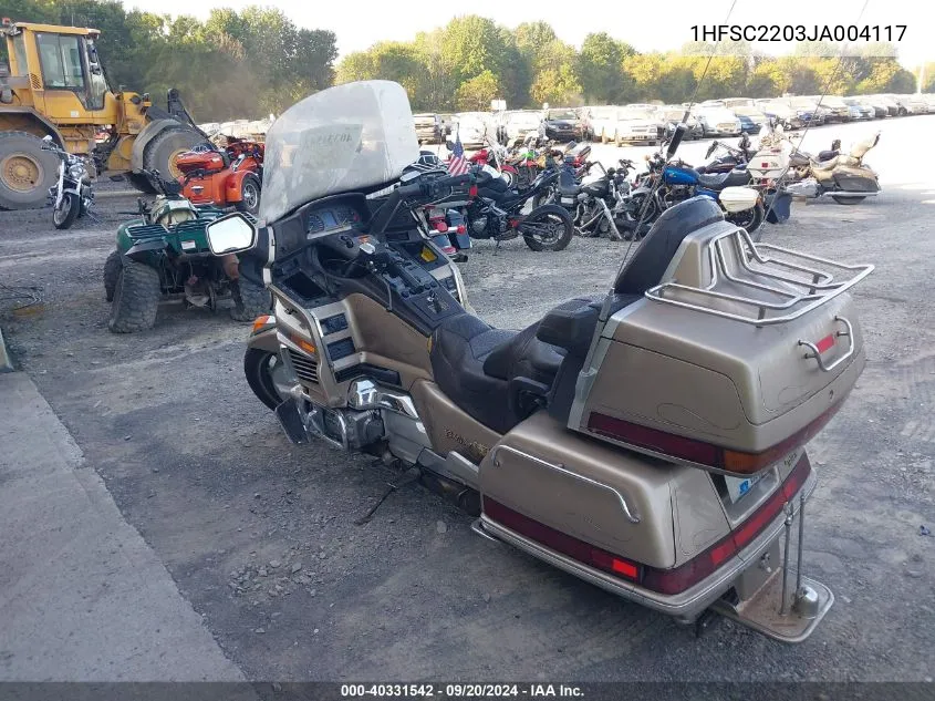 1988 Honda Gl1500 VIN: 1HFSC2203JA004117 Lot: 40331542