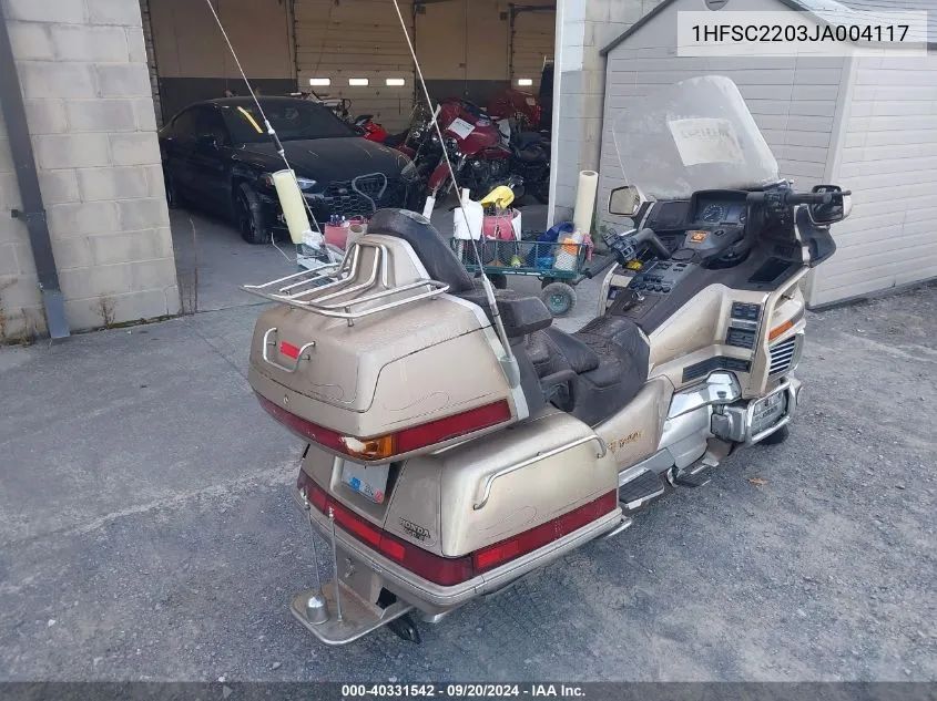 1988 Honda Gl1500 VIN: 1HFSC2203JA004117 Lot: 40331542