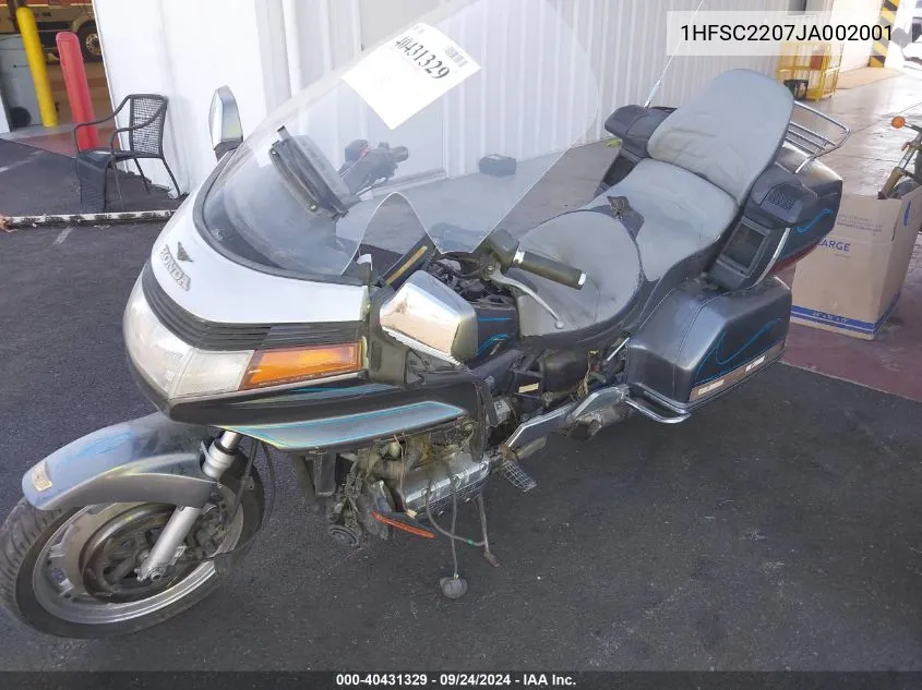 1988 Honda Gl1500 VIN: 1HFSC2207JA002001 Lot: 40431329