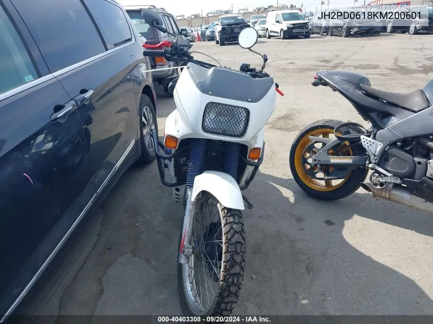 1989 Honda Xl600 V VIN: JH2PD0618KM200601 Lot: 40403308