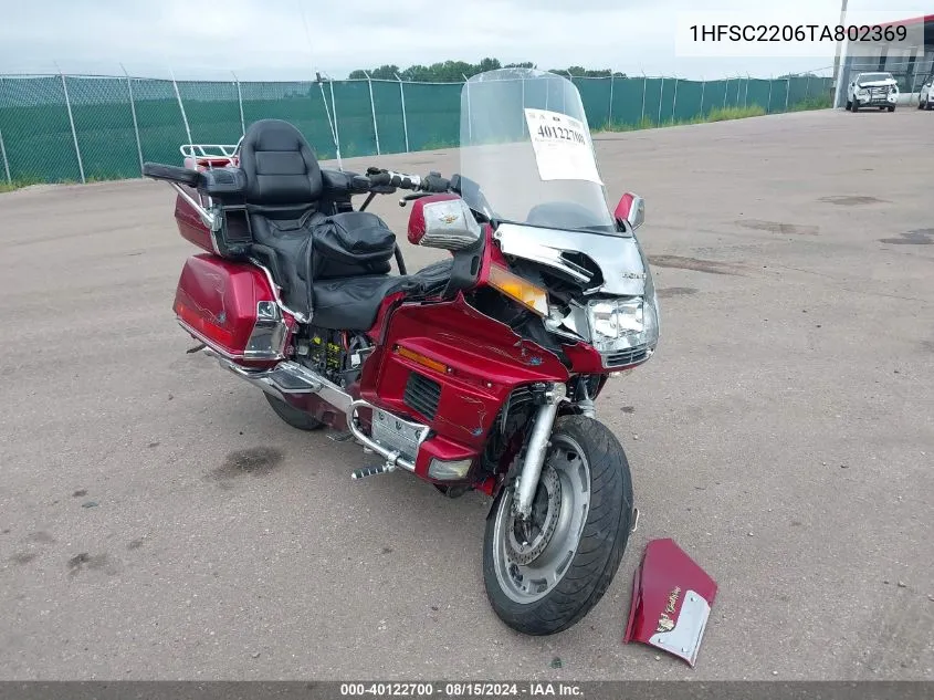 1996 Honda Gl1500 A/2 VIN: 1HFSC2206TA802369 Lot: 40122700