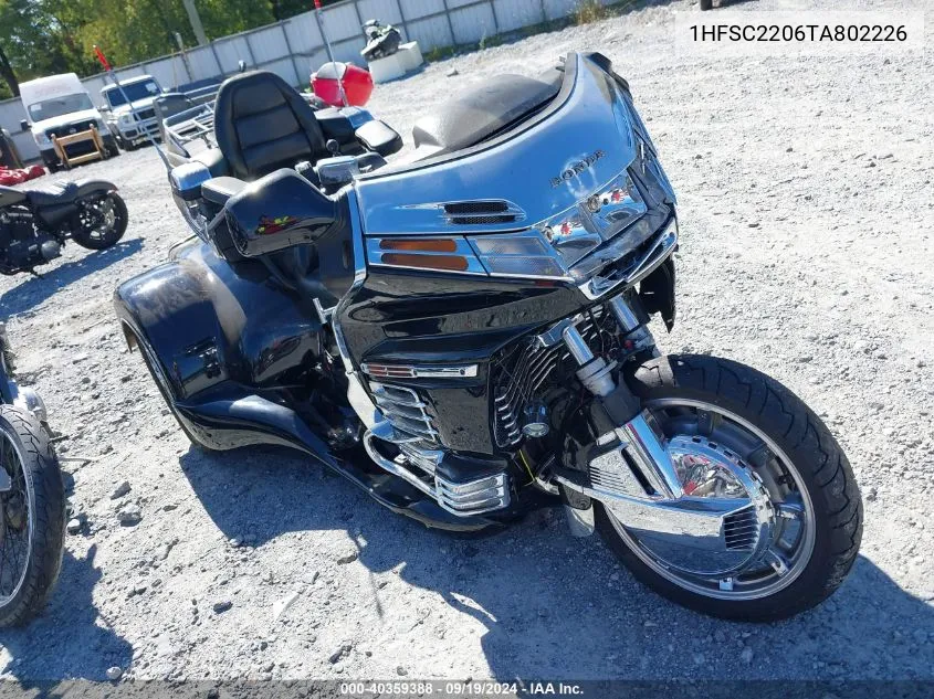 1996 Honda Gl1500 A/2 VIN: 1HFSC2206TA802226 Lot: 40359388