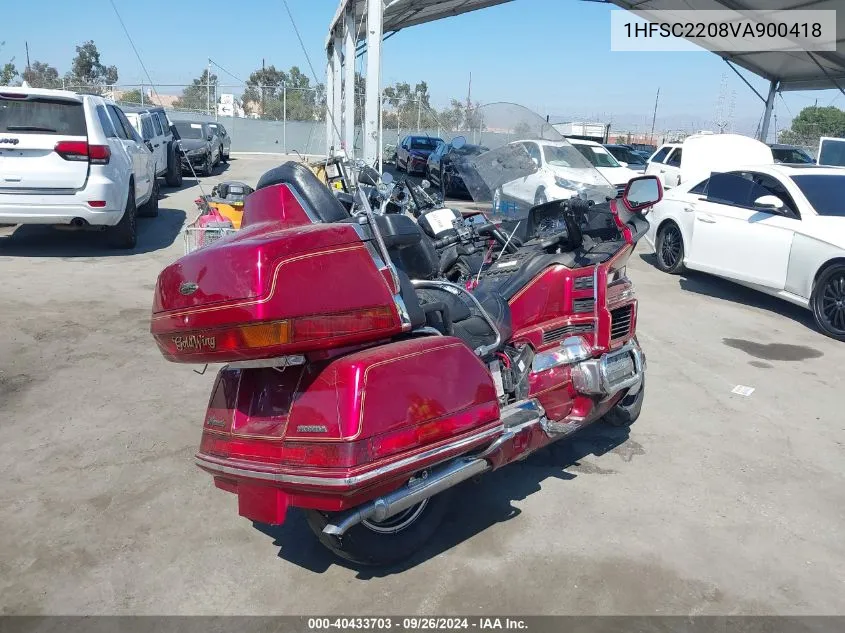 1997 Honda Gl1500 A/2 VIN: 1HFSC2208VA900418 Lot: 40433703