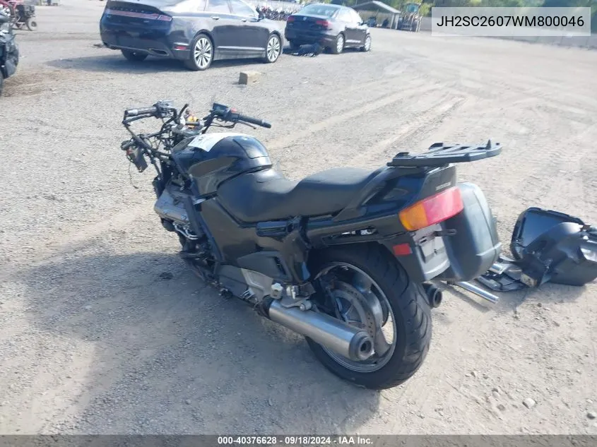 1998 Honda St1100 VIN: JH2SC2607WM800046 Lot: 40376628