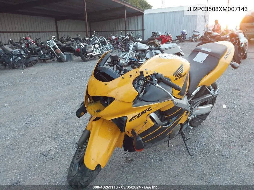 1999 Honda Cbr600 F4 VIN: JH2PC3508XM007143 Lot: 40269118