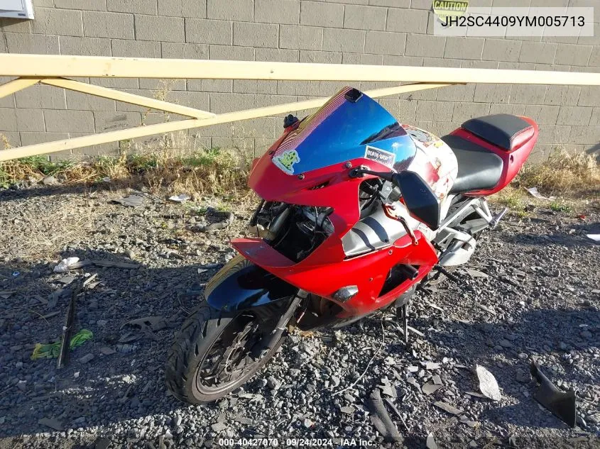 2000 Honda Cbr900 Rr VIN: JH2SC4409YM005713 Lot: 40427070