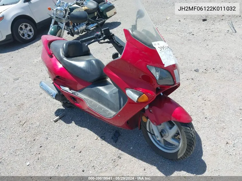 2002 Honda Nss250 VIN: JH2MF06122K011032 Lot: 39519541