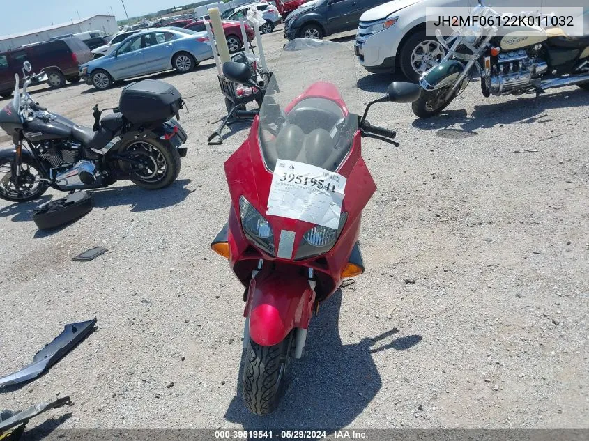 JH2MF06122K011032 2002 Honda Nss250