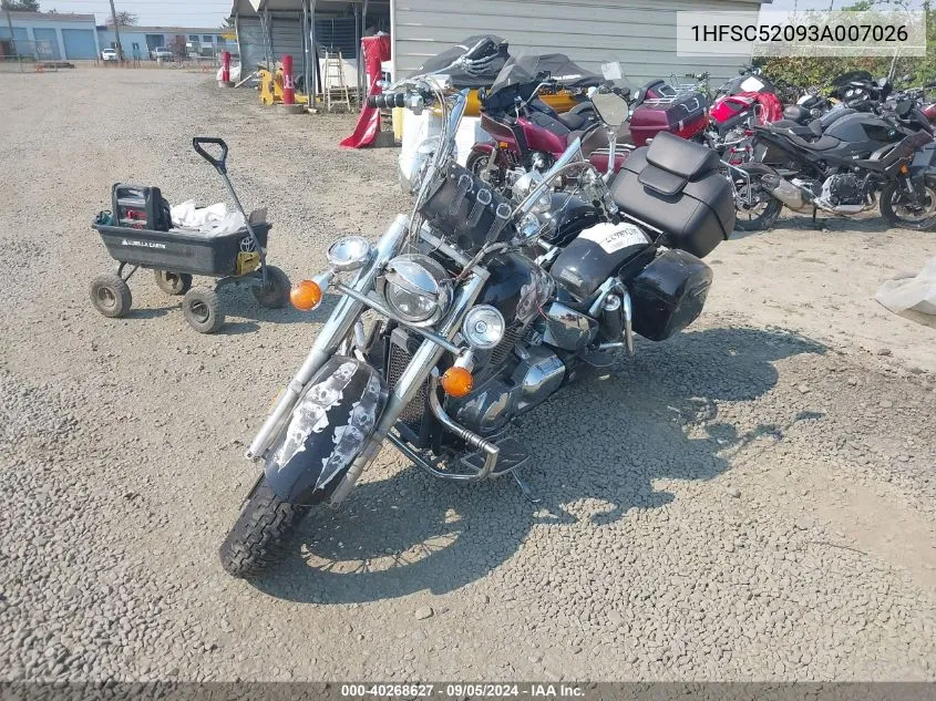 2003 Honda Vt1300 S VIN: 1HFSC52093A007026 Lot: 40268627