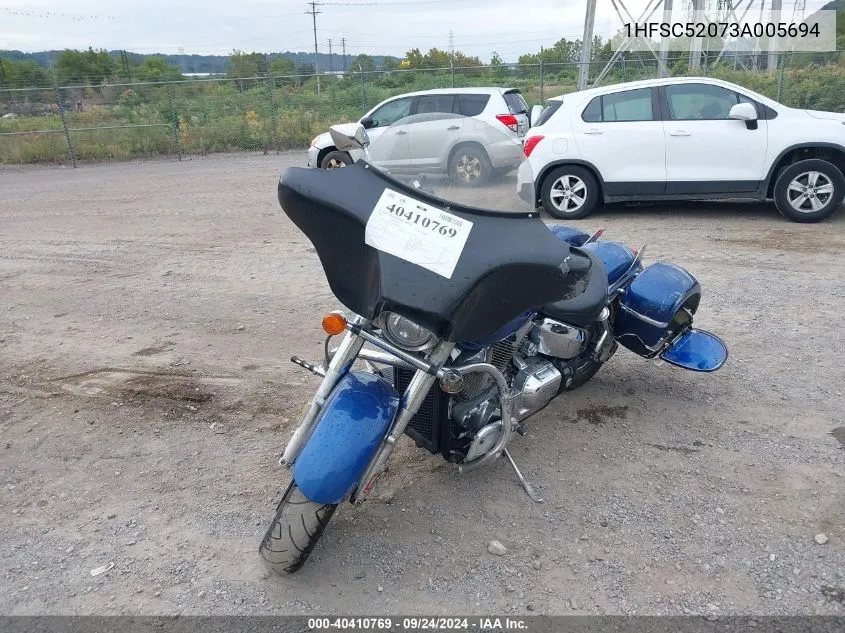 2003 Honda Vt1300 S VIN: 1HFSC52073A005694 Lot: 40410769