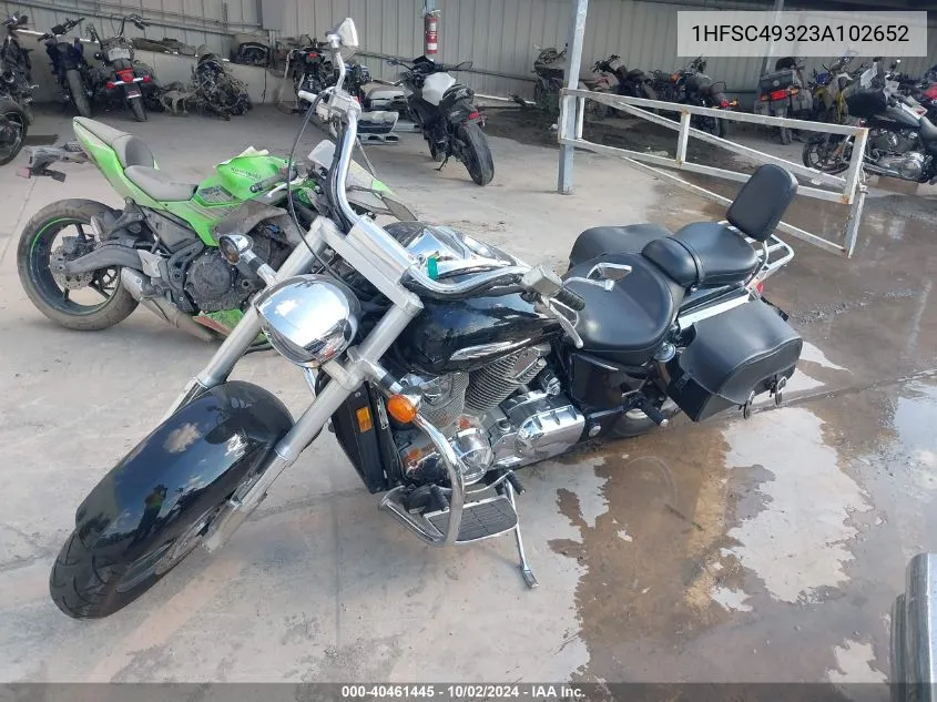 2003 Honda Vtx1800 S VIN: 1HFSC49323A102652 Lot: 40461445