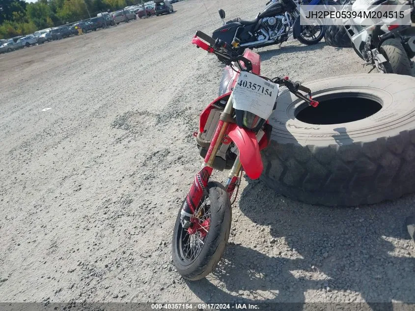 2004 Honda Crf450 R VIN: JH2PE05394M204515 Lot: 40357154