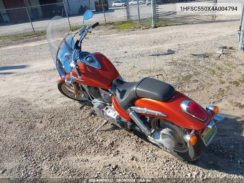 2004 Honda Vtx1300 C VIN: 1HFSC550X4A004794 Lot: 40409332