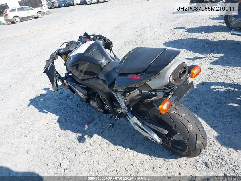 2005 Honda Cbr600 Rr VIN: JH2PC37065M210011 Lot: 39803469