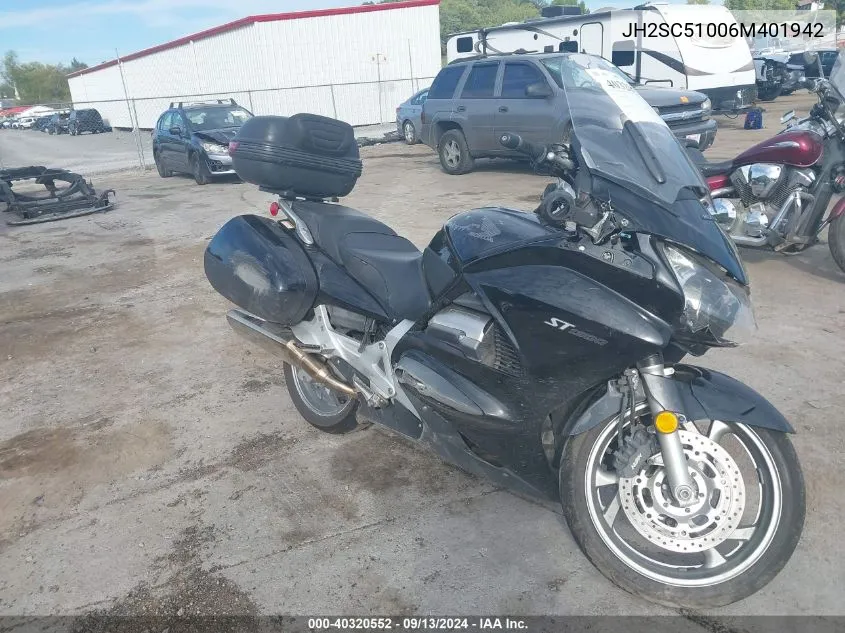 2006 Honda St1300 VIN: JH2SC51006M401942 Lot: 40320552