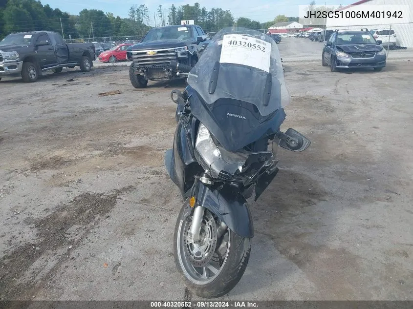 2006 Honda St1300 VIN: JH2SC51006M401942 Lot: 40320552