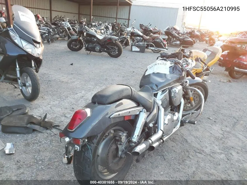 2006 Honda Vtx1300 C VIN: 1HFSC55056A210995 Lot: 40381655