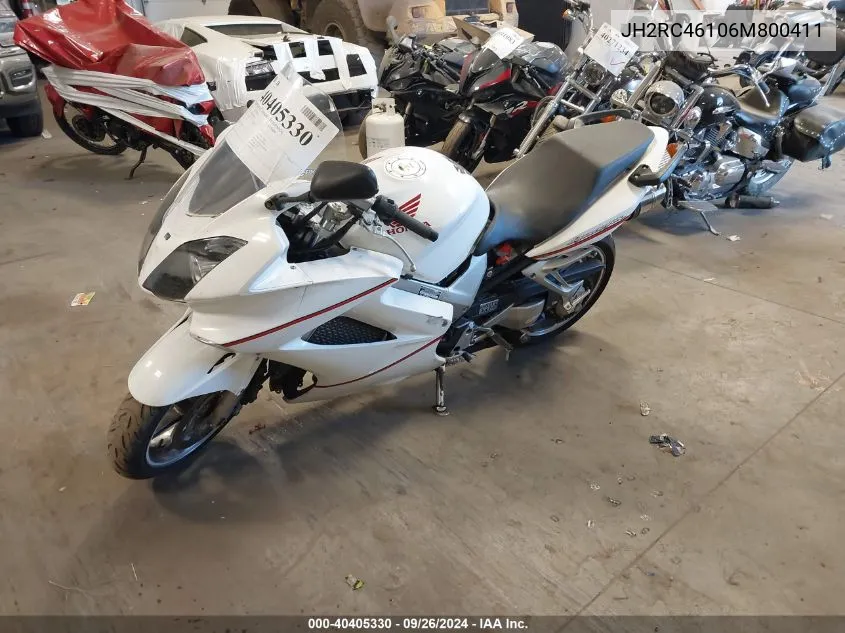 2006 Honda Vfr800 VIN: JH2RC46106M800411 Lot: 40405330