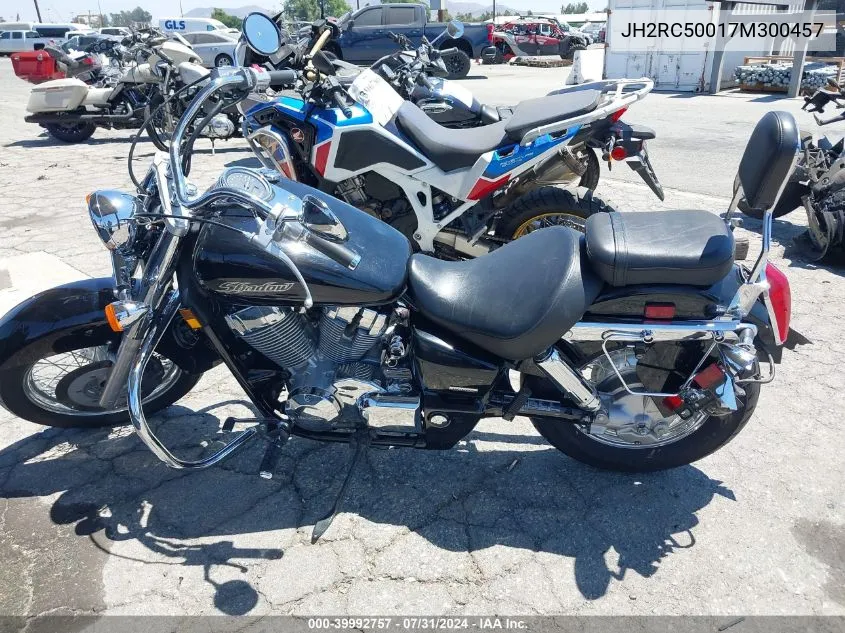 2007 Honda Vt750 VIN: JH2RC50017M300457 Lot: 39992757