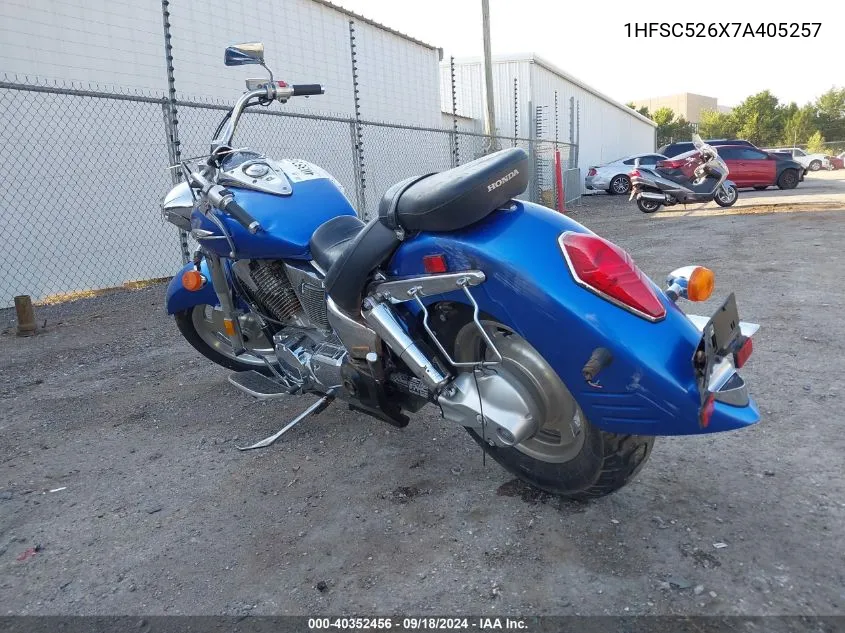 2007 Honda Vtx1300 R VIN: 1HFSC526X7A405257 Lot: 40352456