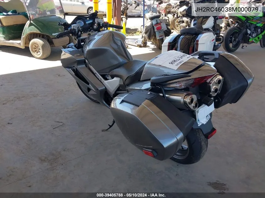 2008 Honda Vfr800 VIN: JH2RC46038M000079 Lot: 39405788