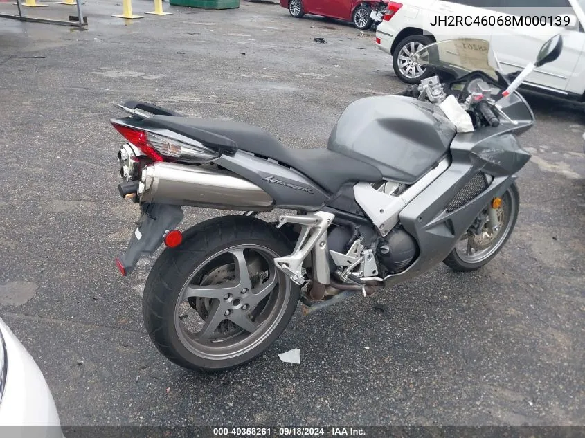 JH2RC46068M000139 2008 Honda Vfr800