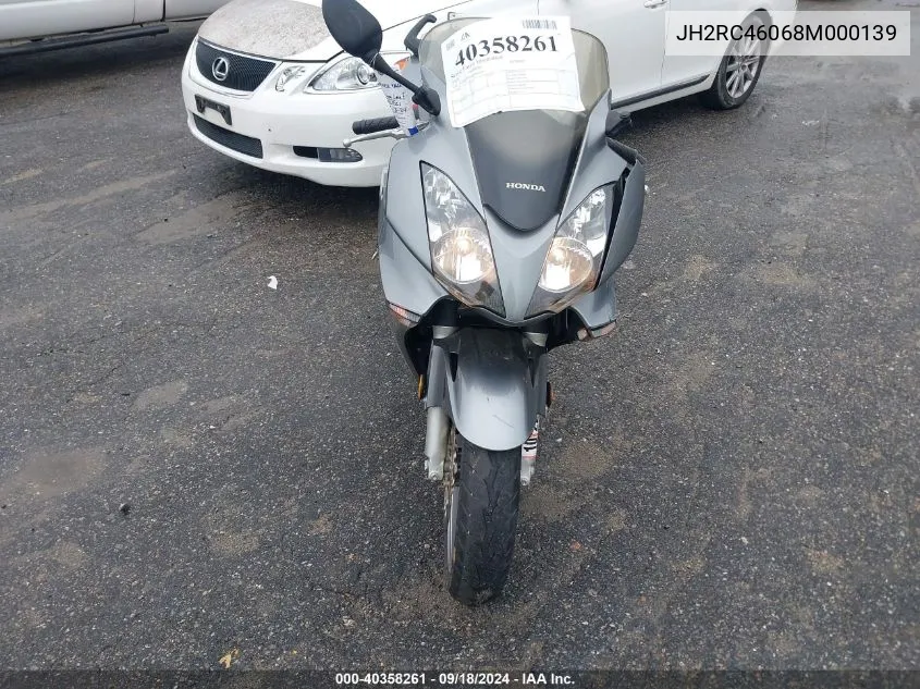 JH2RC46068M000139 2008 Honda Vfr800