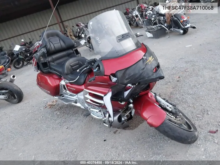 2008 Honda Gl1800 VIN: 1HFSC47F38A710068 Lot: 40376455