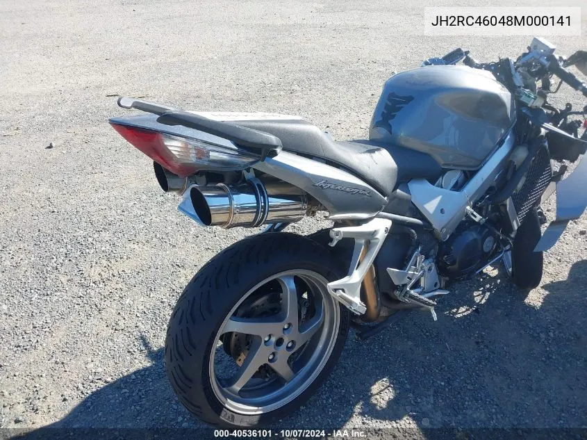 JH2RC46048M000141 2008 Honda Vfr800