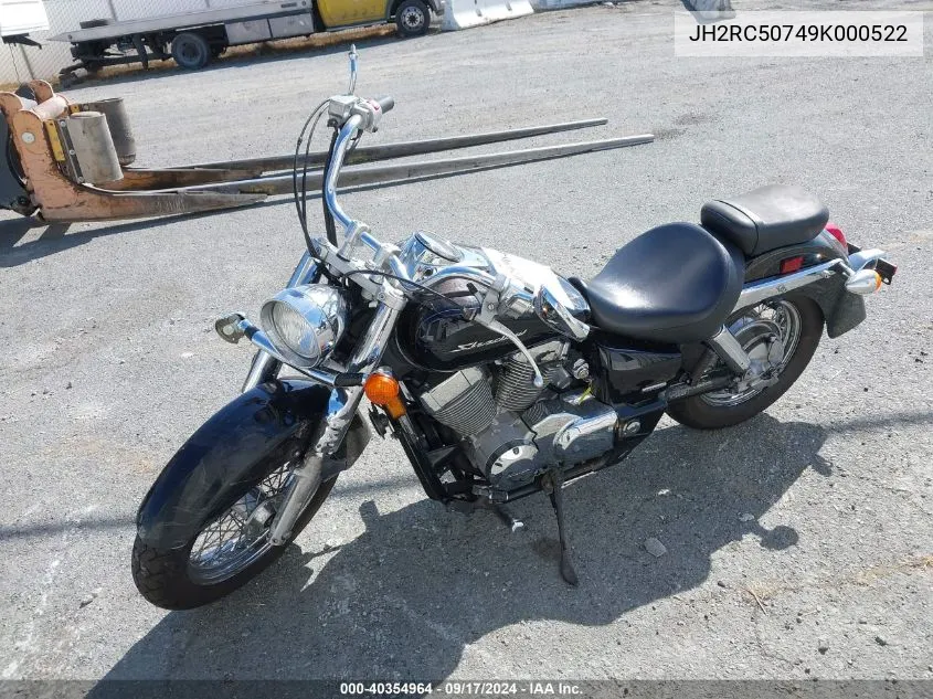 JH2RC50749K000522 2009 Honda Vt750 Ca