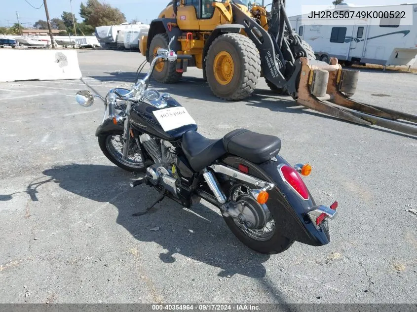 JH2RC50749K000522 2009 Honda Vt750 Ca